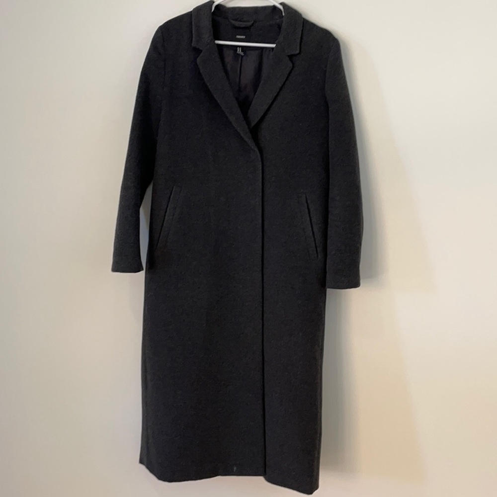 Long grey Forever21 winter coat with full lining